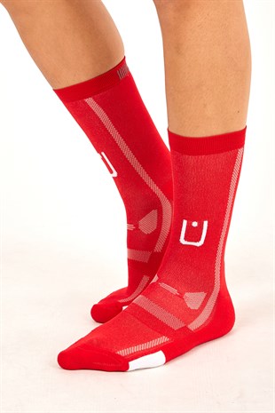 Bisikletçi Çorabı (Kırmızı)